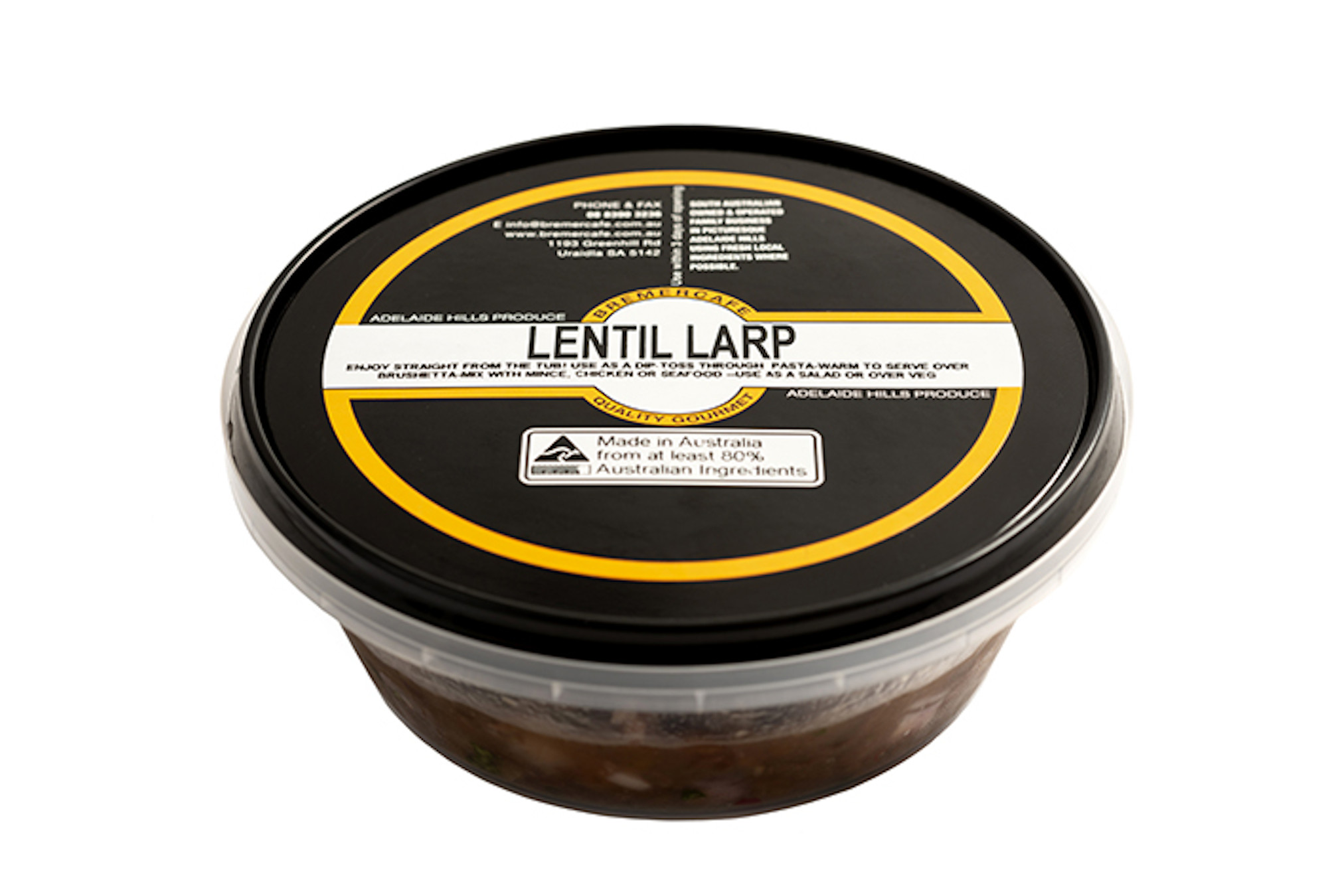 bremer_cafe_lentil larp_200gm tub-2024 lentil larp
