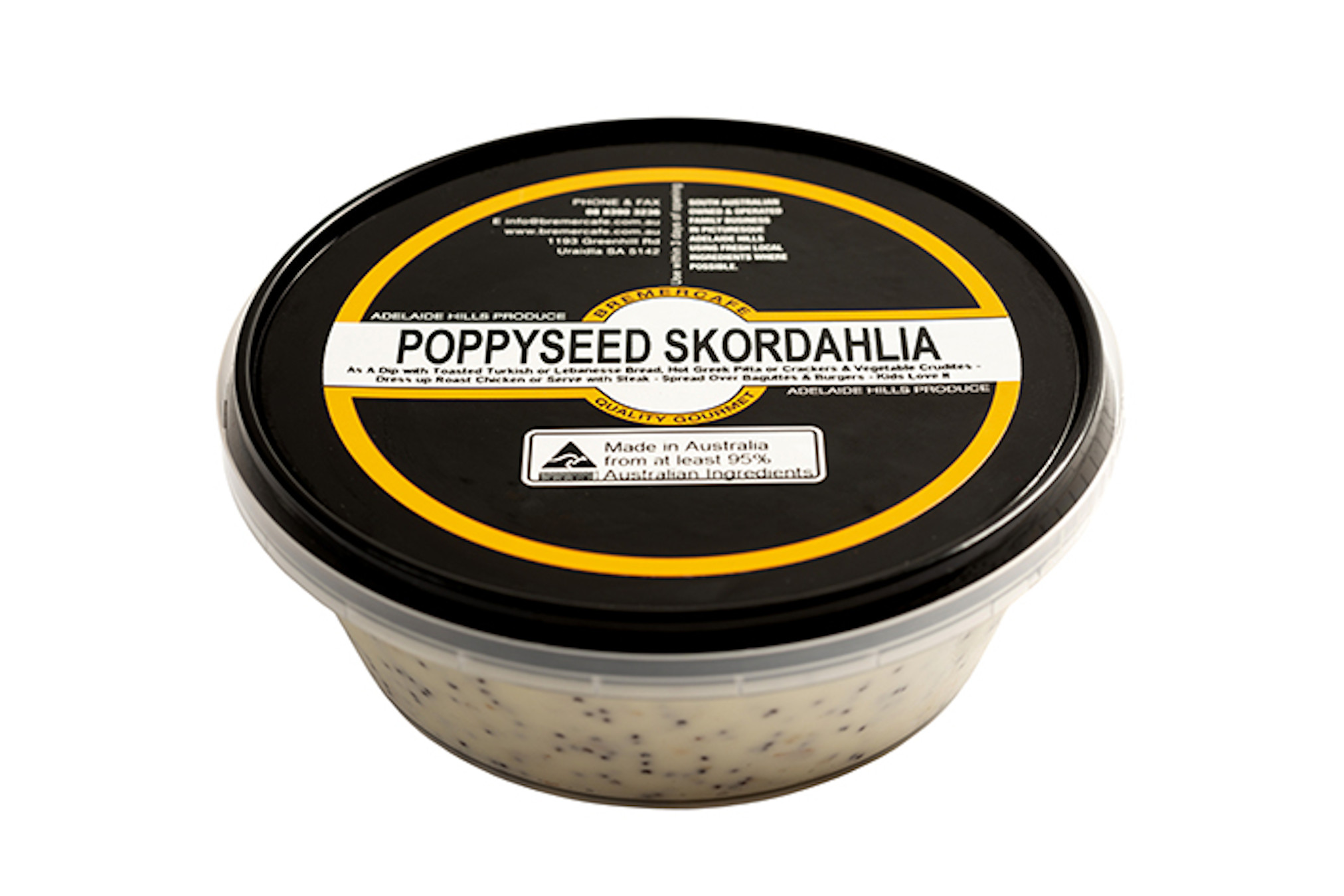 bremer_cafe_poppyseed skordahlia_200gm tub-2024 poppyseed skordahlia